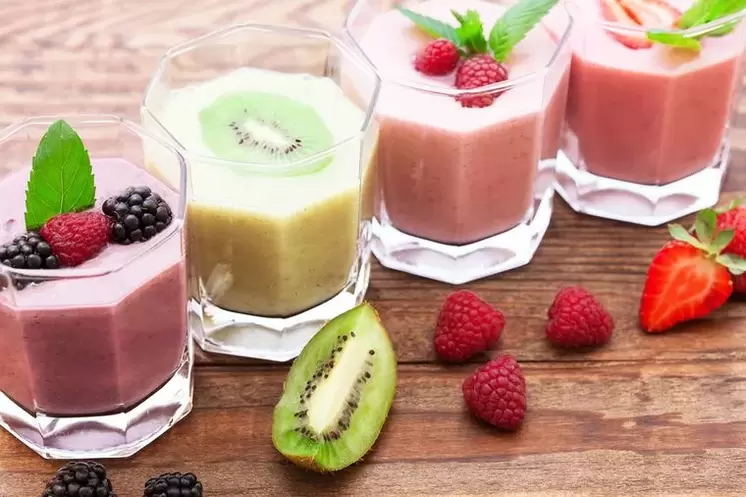 Fruit smoothies for the drinking diet