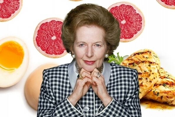 Margaret Thatcher and her diet