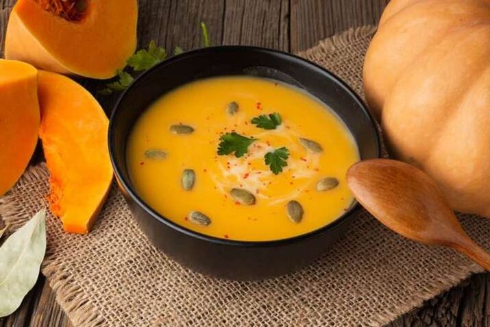 Pumpkin puree soup in your diet promotes effective weight loss
